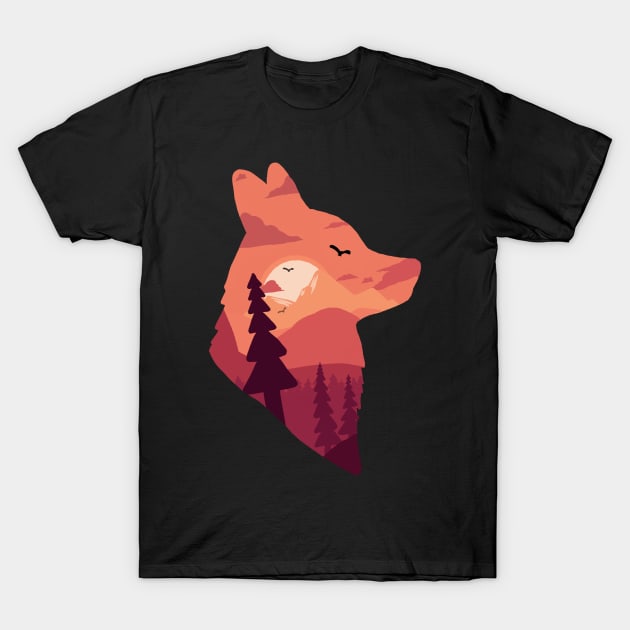 Wolf T-Shirt by mohamedayman1